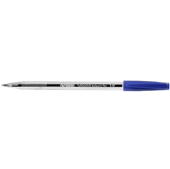 Artline Smoove Ballpoint Pens - 1.0mm Ball (Single): Blue