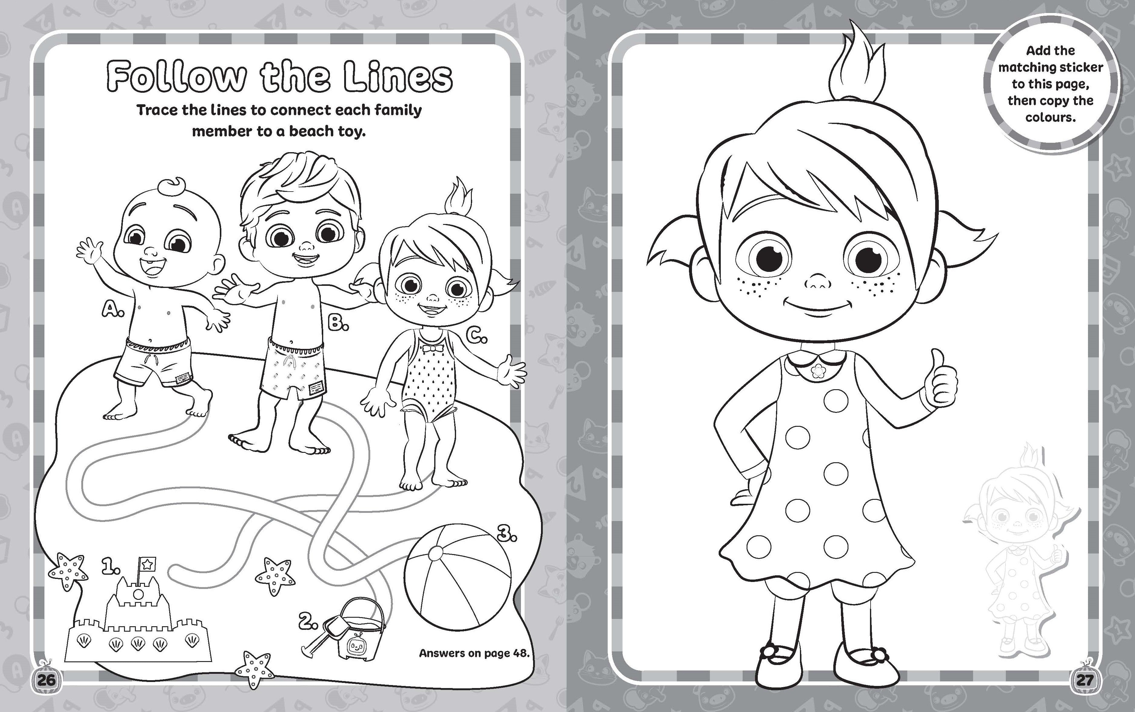 CoComelon - Ultimate Sticker Book — inside page 1