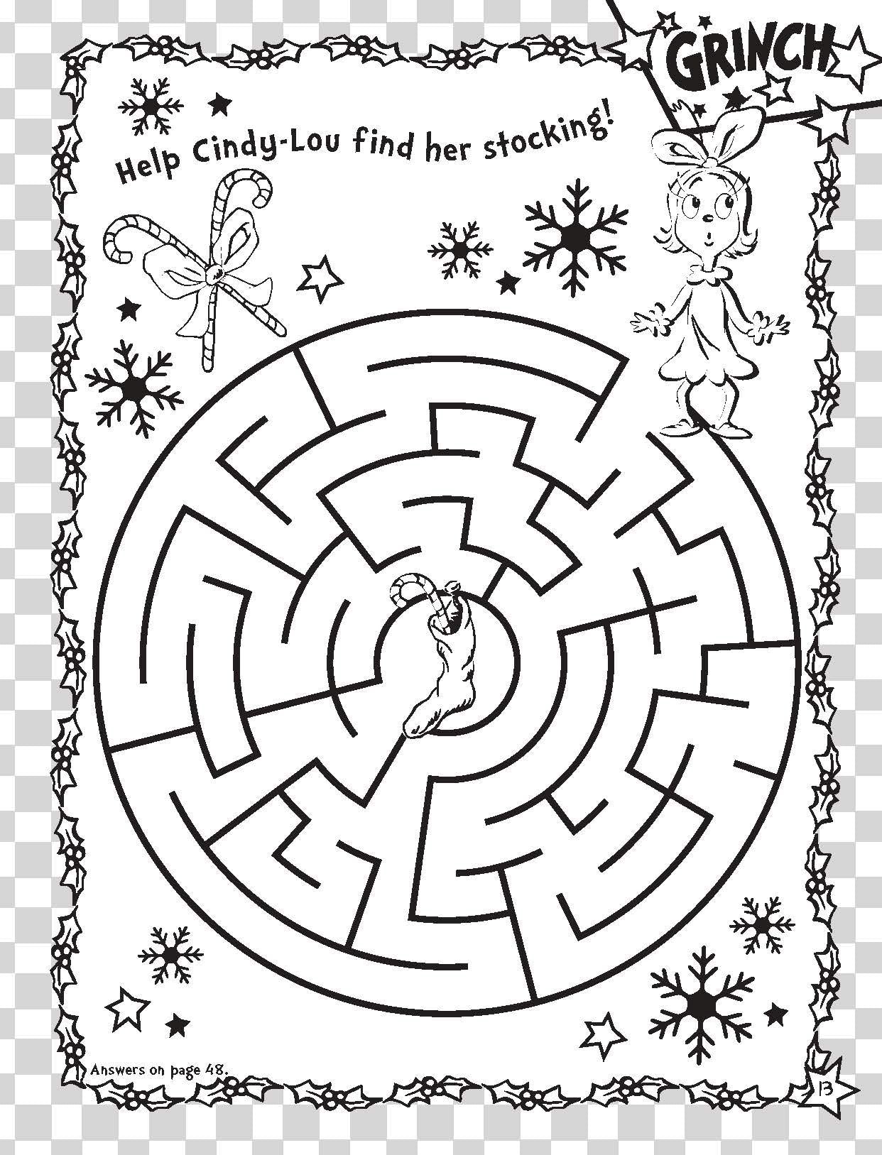 Dr Seuss - The Grinch - Deluxe Colouring Book — inside page 3