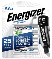 Energizer Ultimate Lithium AA Batteries (Pack of 4)