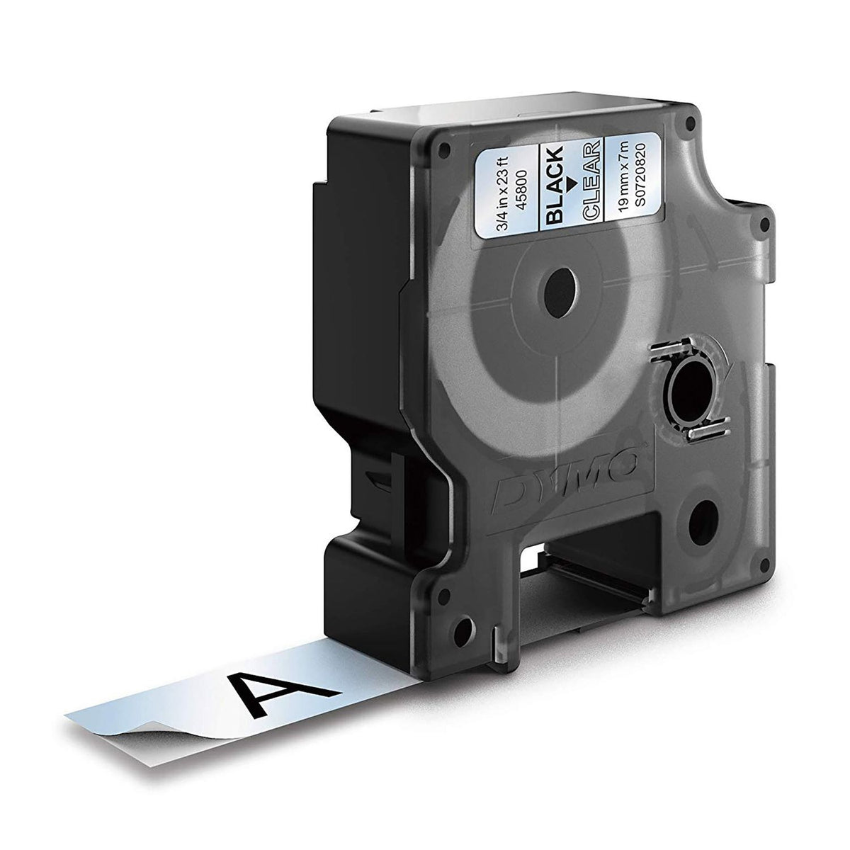 Dymo D1 Label Tape 19mm x 7m - Black on Clear - view 2