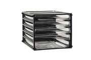 Esselte Desktop Filing Drawers A4 4D Black