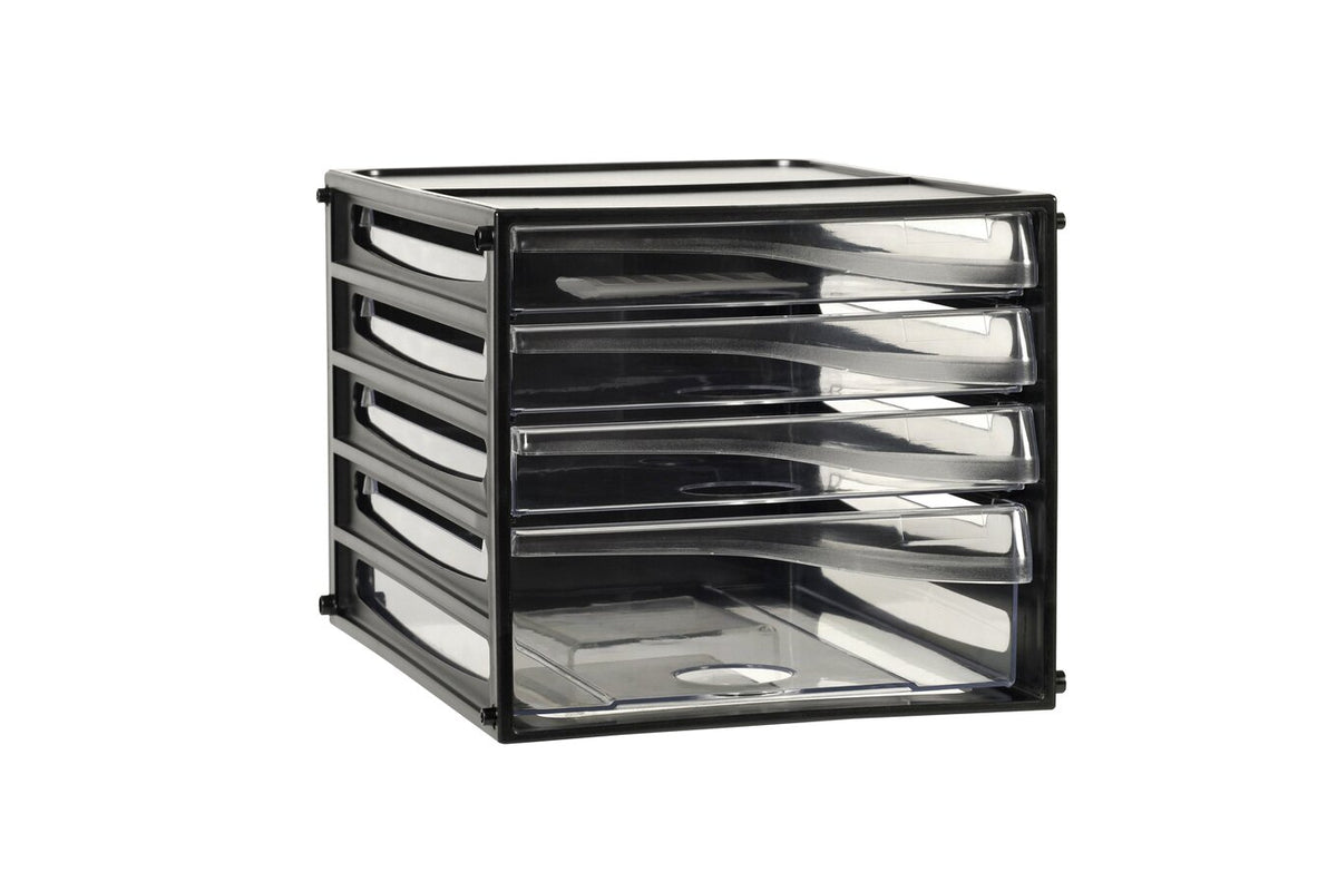 Esselte Desktop Filing Drawers A4 4D Black