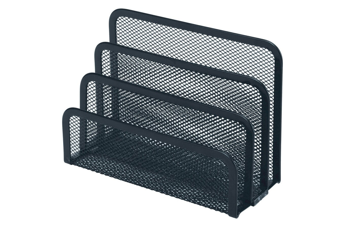 Esselte Mesh Vertical Organiser File Sorter Black - view 2