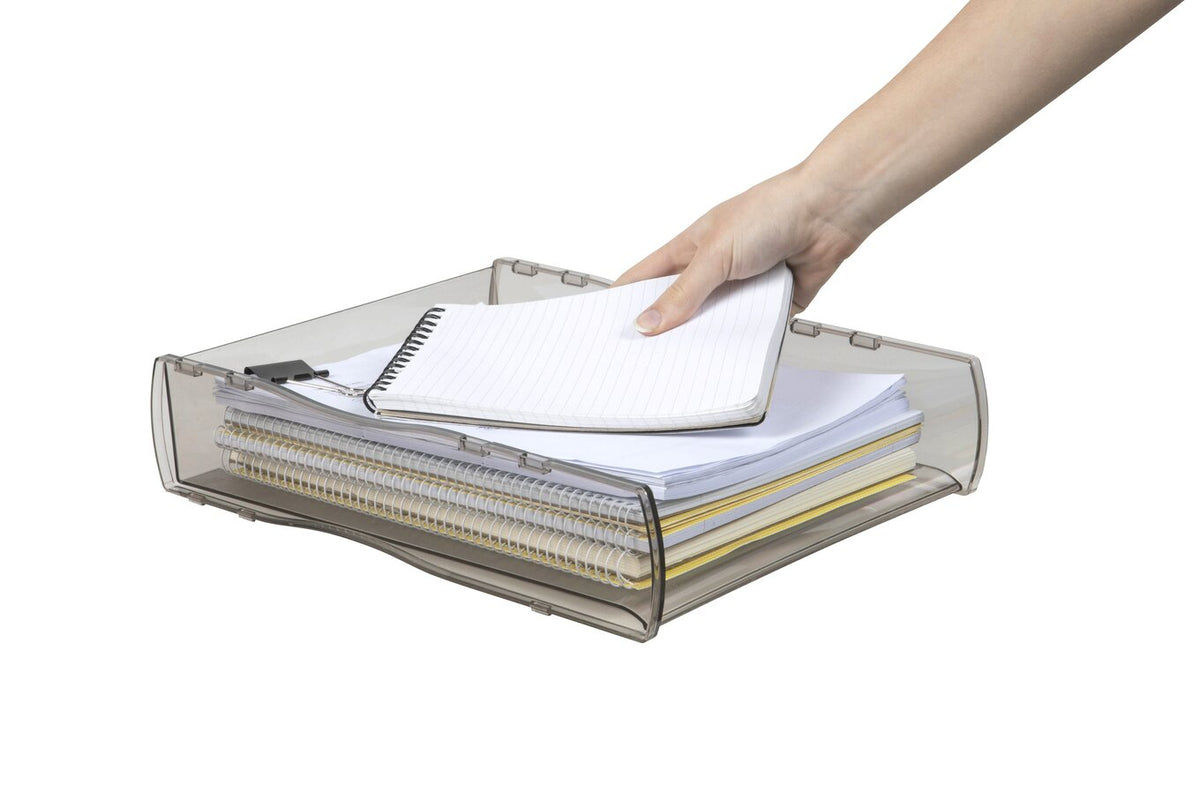 Esselte Nouveau Document Tray Smoke - view 3