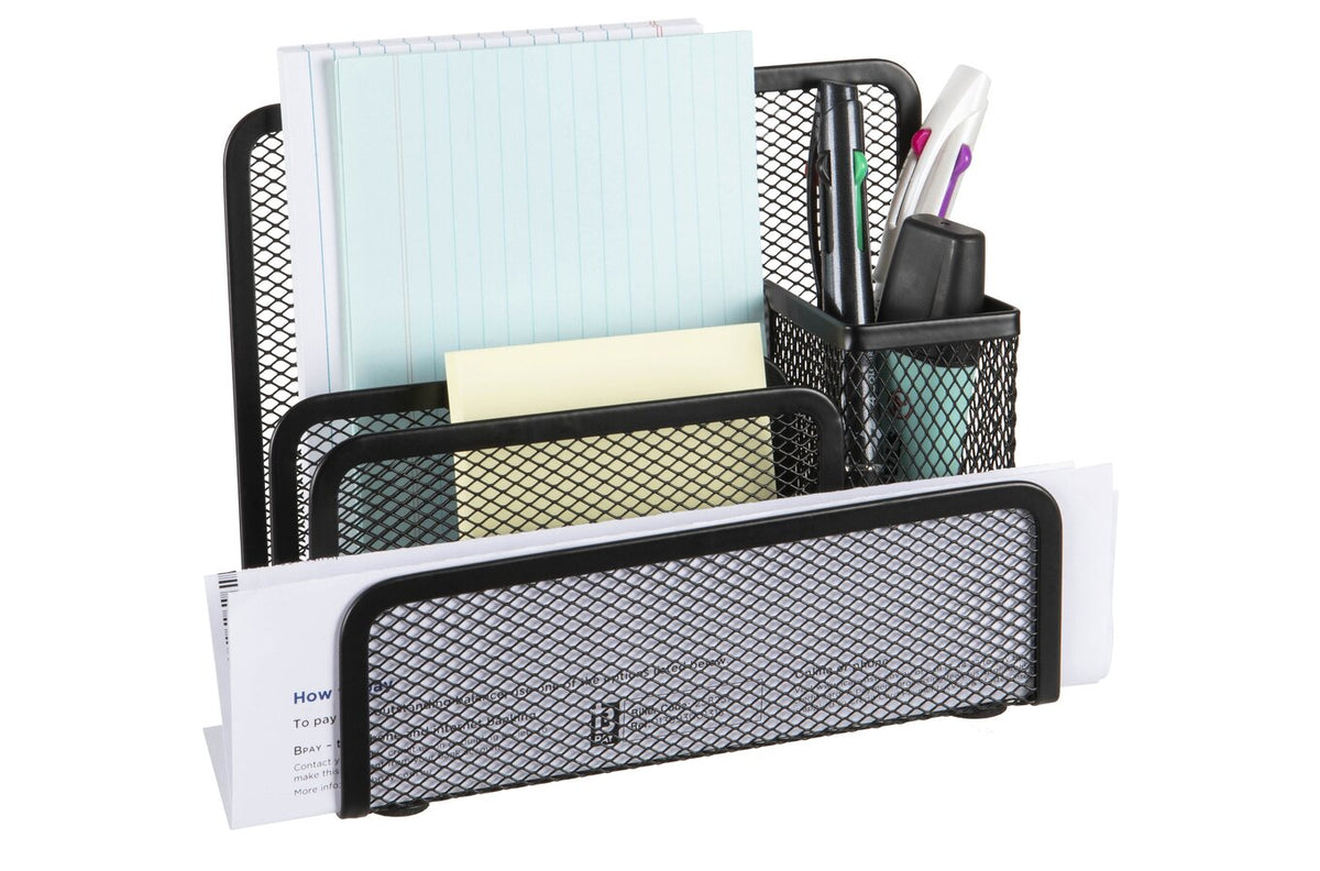 Esselte Mesh Desk Organiser Black - view 3
