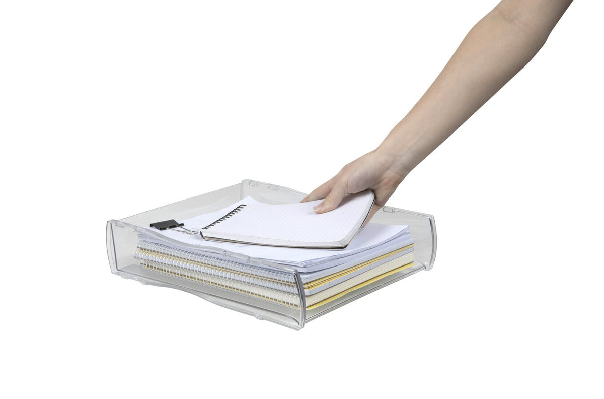 Esselte Nouveau Document Tray Clear - view 3