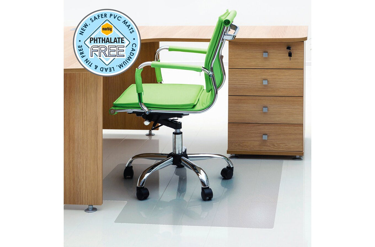 Marbig Chair Mat Economat PVC Hard Floor Keyhole 91 x 121cm - view 4