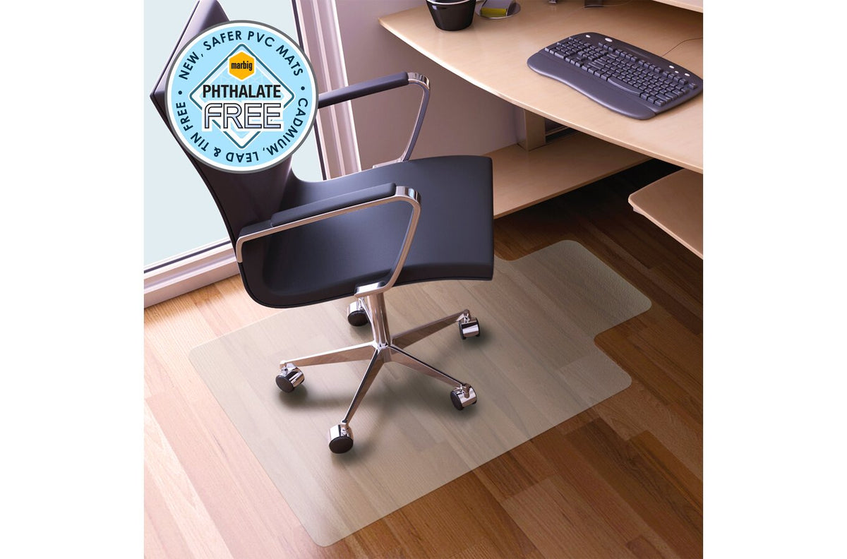 Marbig Chair Mat Hard Floor Economat 115 x 134cm Keyhole - view 6