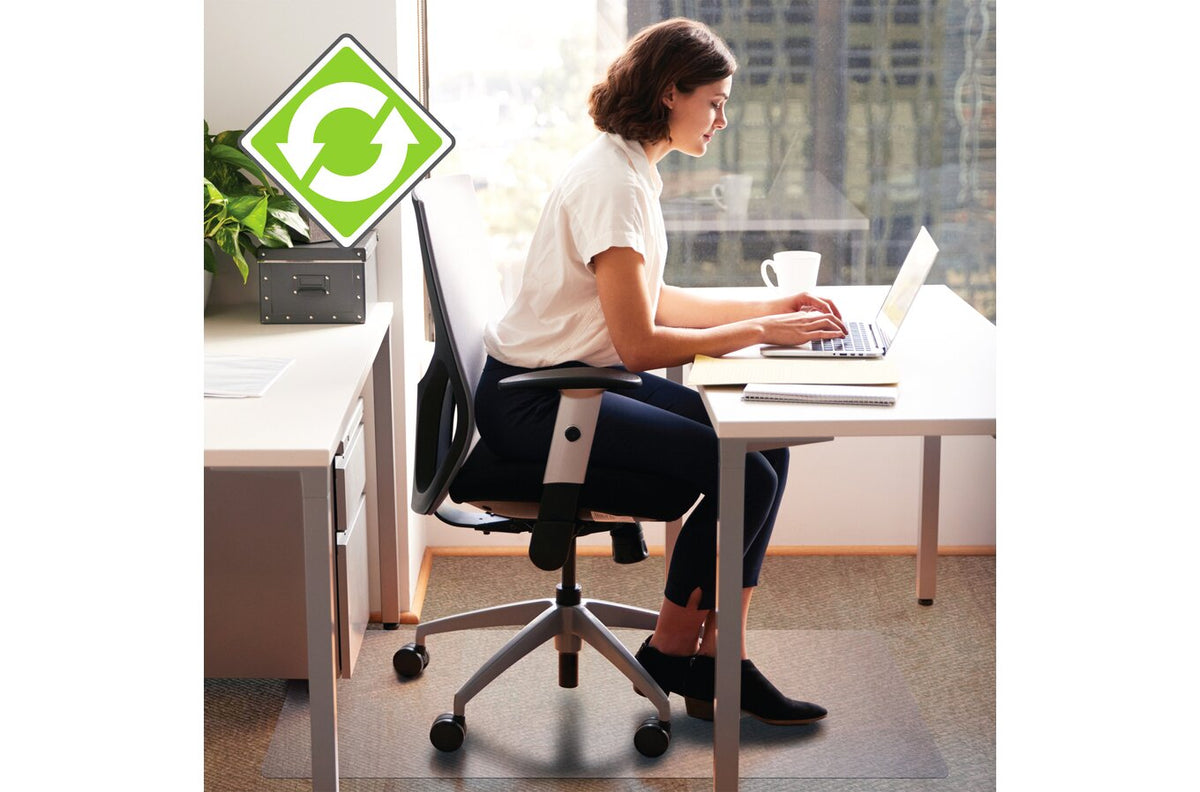 Marbig Chair Mat Carpet Enviromat 120 x 150cm Rectangle - view 2