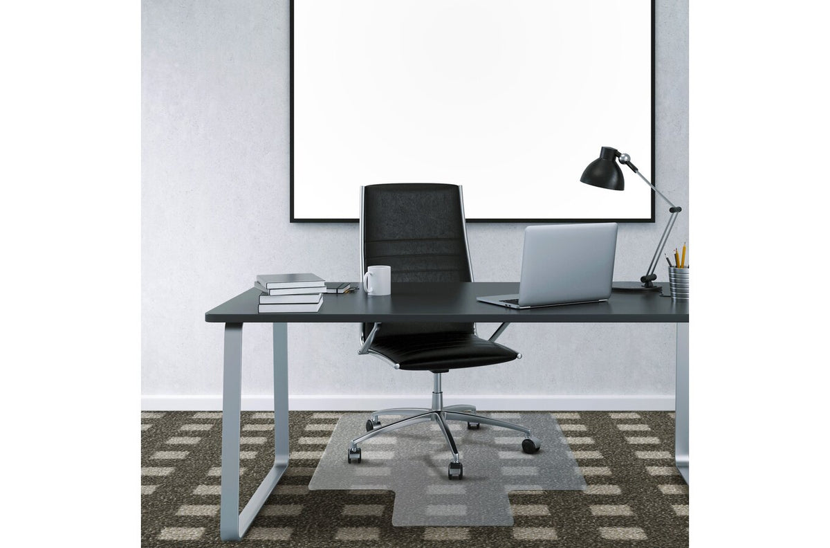 Marbig Chair Mat Carpet Duramat 115 x 134cm Keyhole - view 5