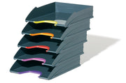 Durable Varicolor Letter Tray Set 5 Assorted