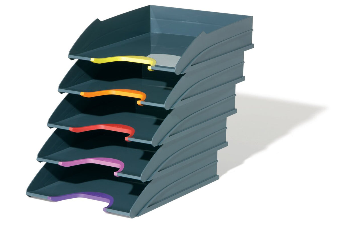 Durable Varicolor Letter Tray Set 5 Assorted