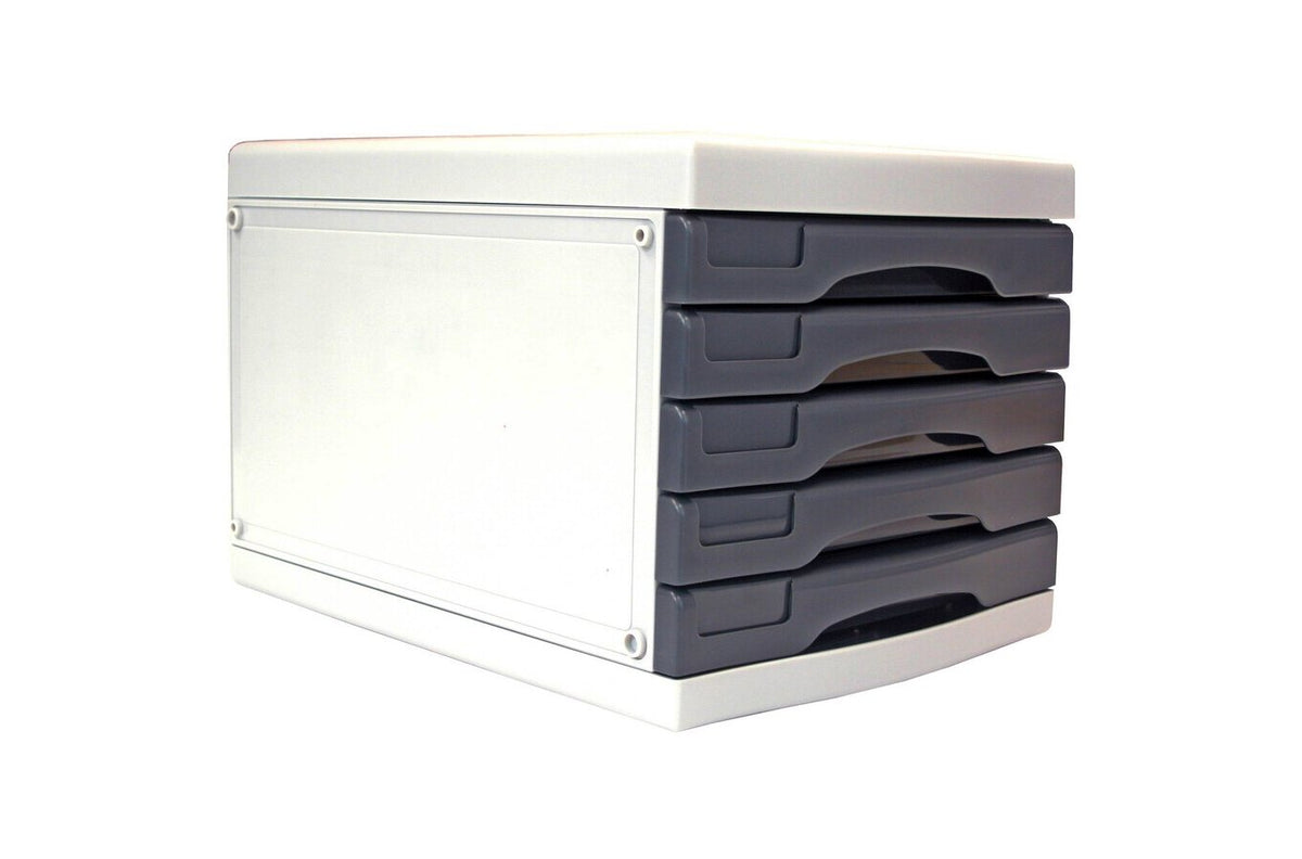 Metro 3475 Desktop Filing Drawers A4 5D Grey