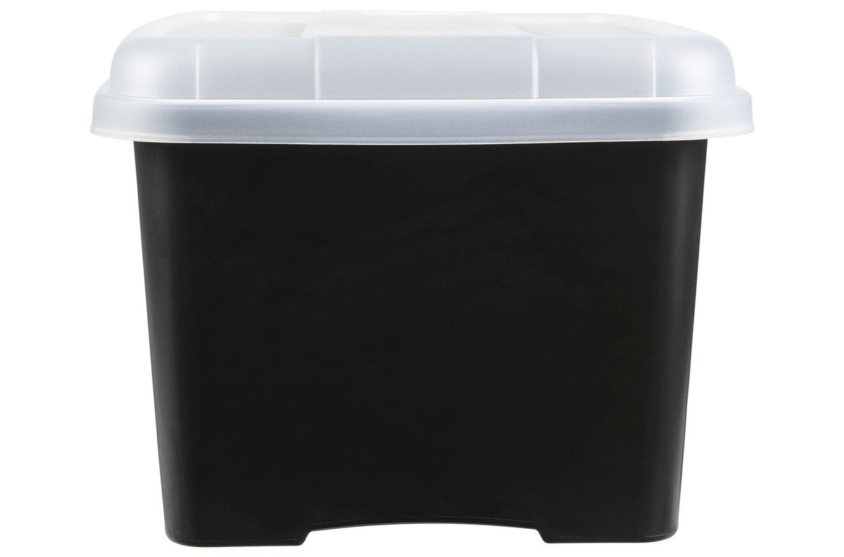 Crystalfile Porta Box Enviro 32L Clear Lid/Black Base (Pack of 6) - view 3