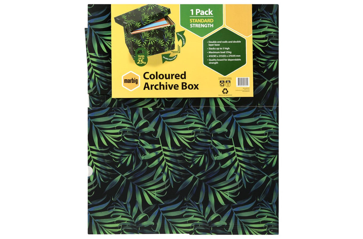 Marbig Archive Box Midnight Palm (Pack of 10) - view 2