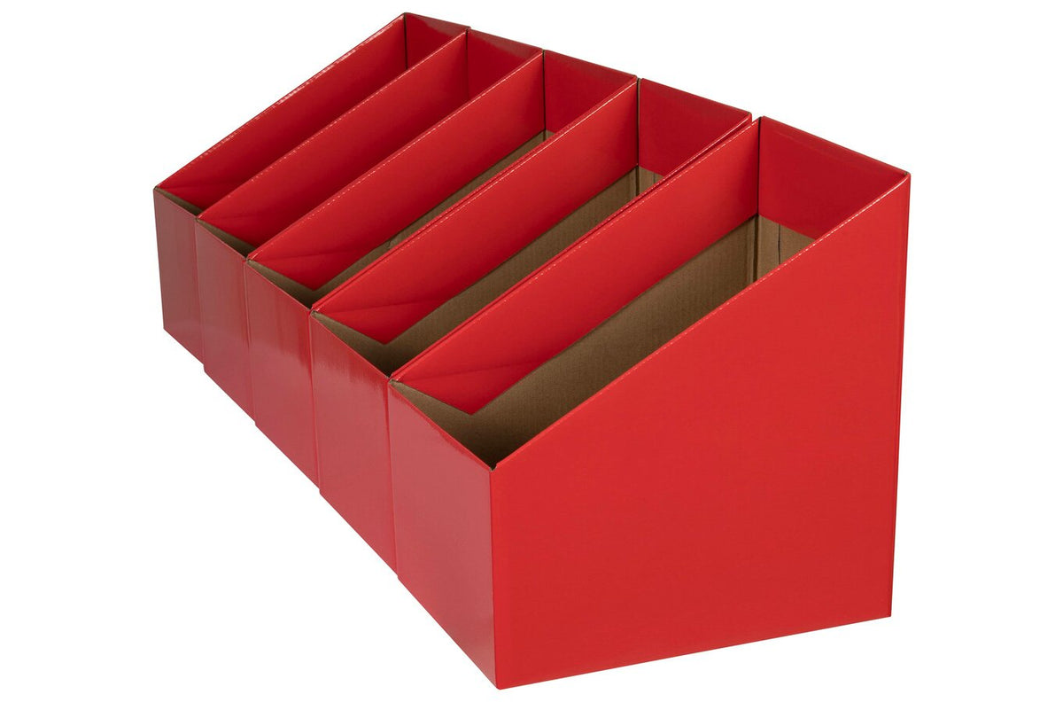 Marbig Book Box Large Red (Pack of 5) - view 3