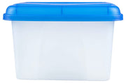 Crystalfile Porta Box 32L Blue Lid/Clear Base (Pack of 6)