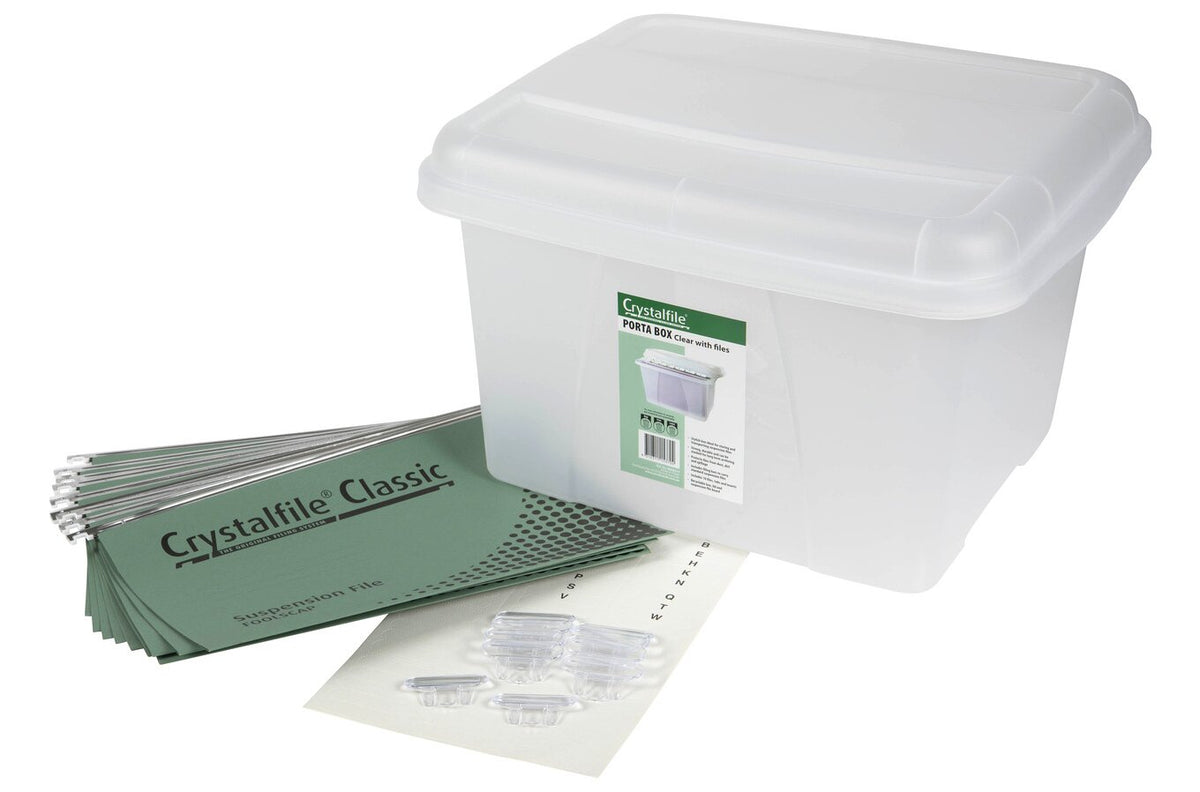 Crystalfile Porta Box 32L with Files Clear (Pack of 6) - view 2