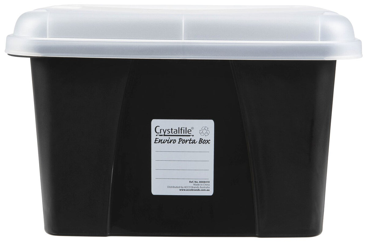 Crystalfile Porta Box Enviro 32L Clear Lid/Black Base (Pack of 6) - view 2