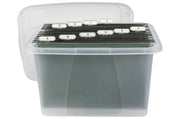 Crystalfile Porta Box 32L with Files Clear (Pack of 6)