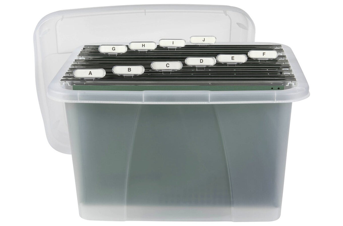 Crystalfile Porta Box 32L with Files Clear (Pack of 6)