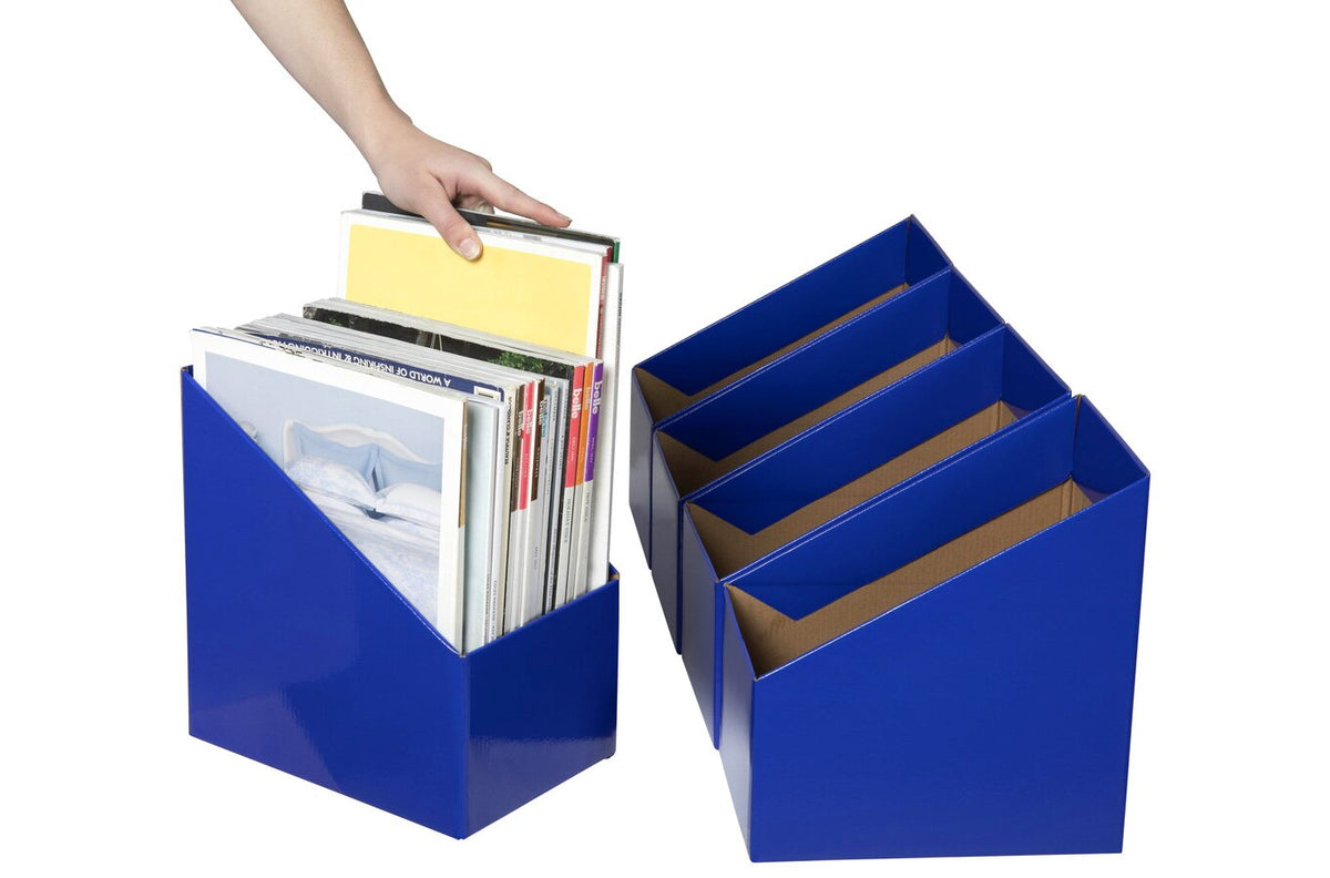 Marbig Book Box Large Blue (Pack of 5) - view 4