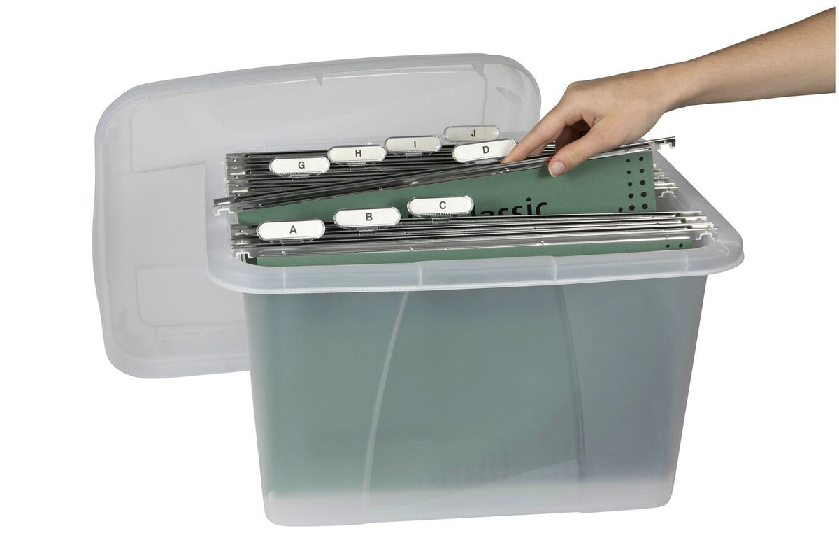 Crystalfile Porta Box 32L with Files Clear (Pack of 6) - view 3