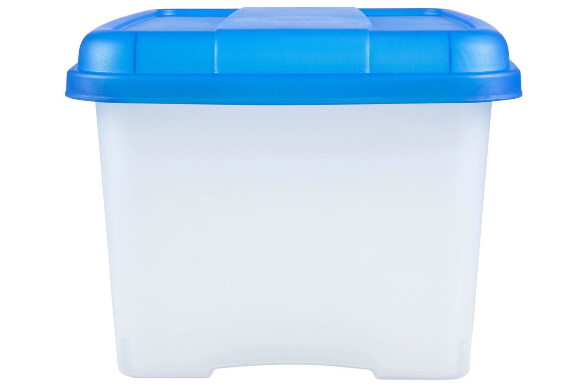 Crystalfile Porta Box 32L Blue Lid/Clear Base (Pack of 6) - view 3
