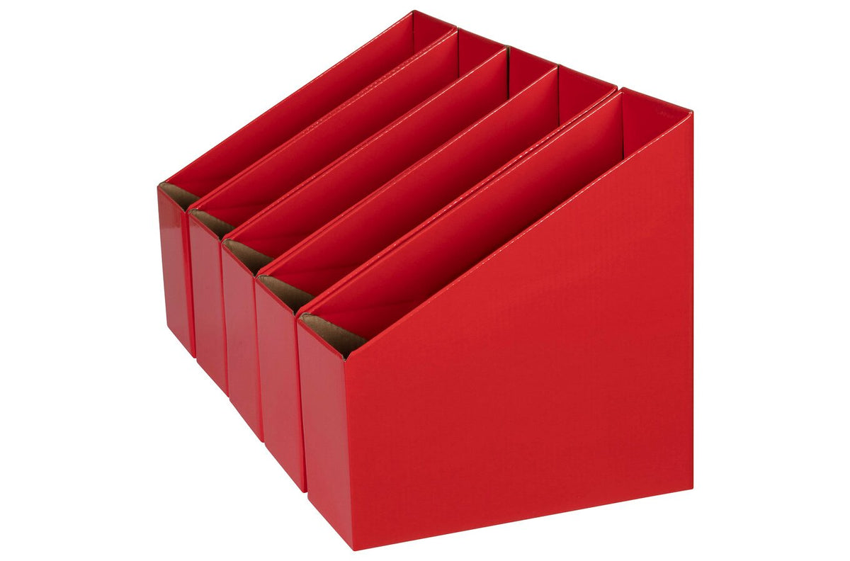 Marbig Book Box Small Red (Pack of 5) - view 3