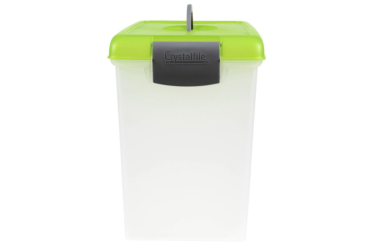 Crystalfile Carry Case 18L Lime Lid/Clear Base (Pack of 6) - view 3