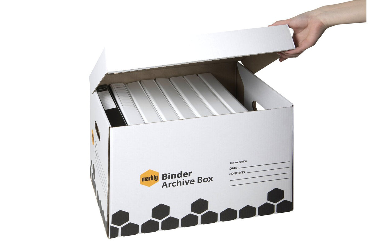 Marbig Archive Box Binder Retail (Pack of 5) - view 4