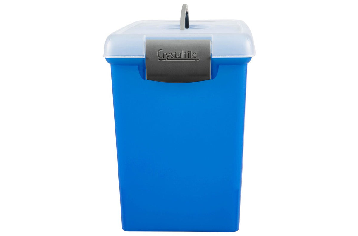 Crystalfile Carry Case Clear Lid/Blue Base (Pack of 6) - view 3