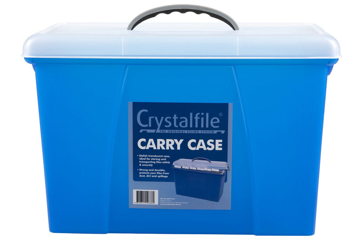Crystalfile Carry Case Clear Lid/Blue Base (Pack of 6) - view 2