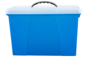Crystalfile Carry Case Clear Lid/Blue Base (Pack of 6)