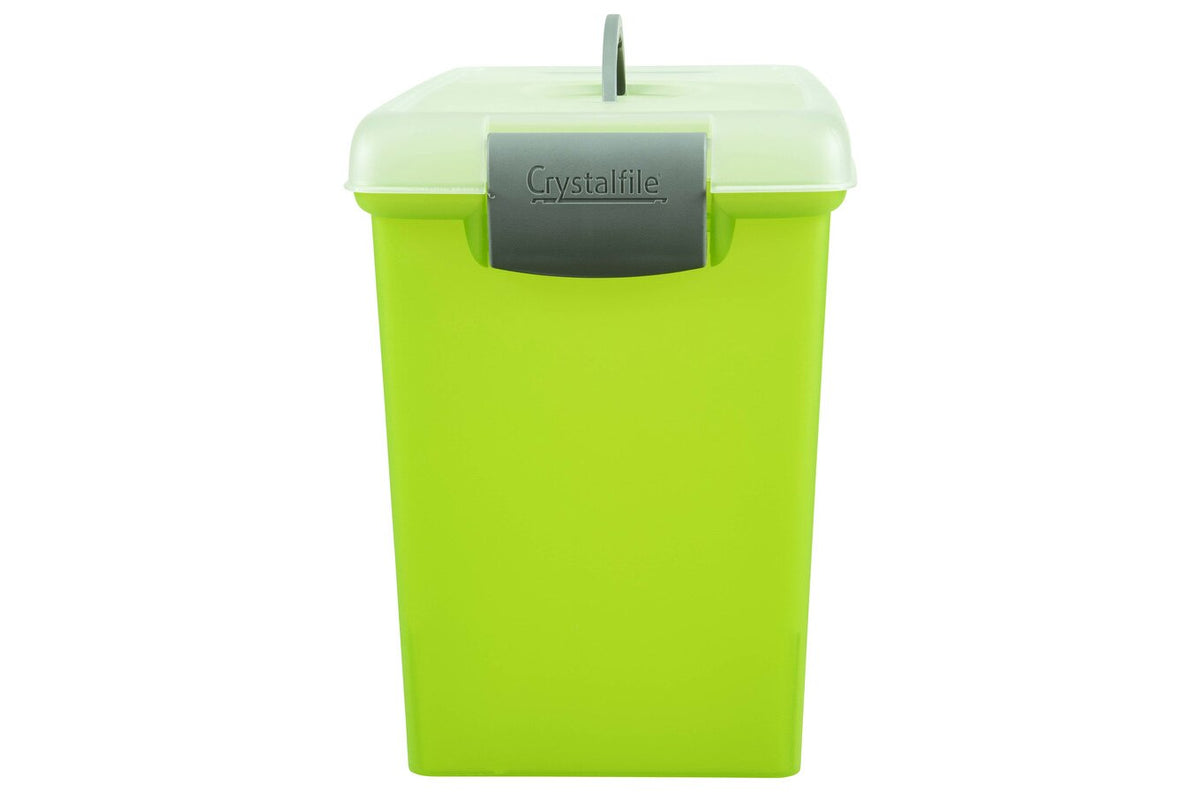 Crystalfile Carry Case Clear Lid/Lime Base (Pack of 6) - view 3