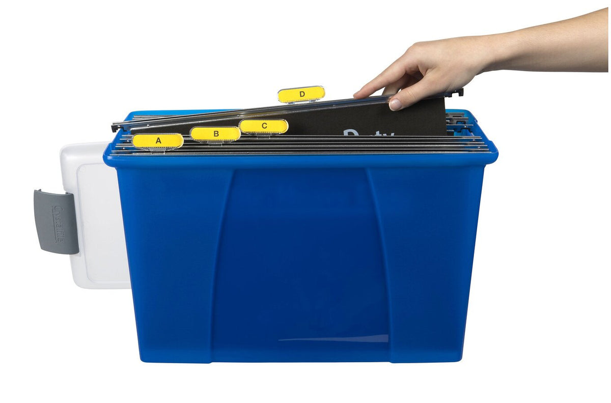 Crystalfile Carry Case Clear Lid/Blue Base (Pack of 6) - view 4