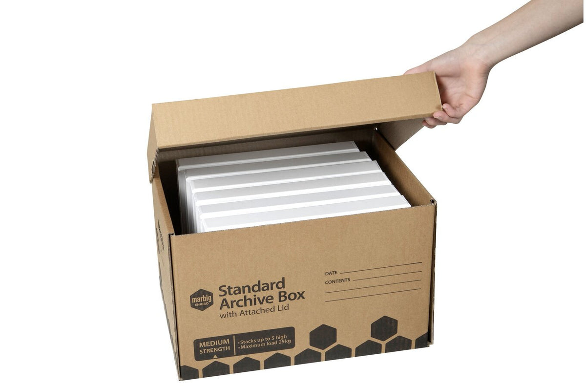 Marbig Enviro Archive Box Attached Lid (Pack of 10) - view 4