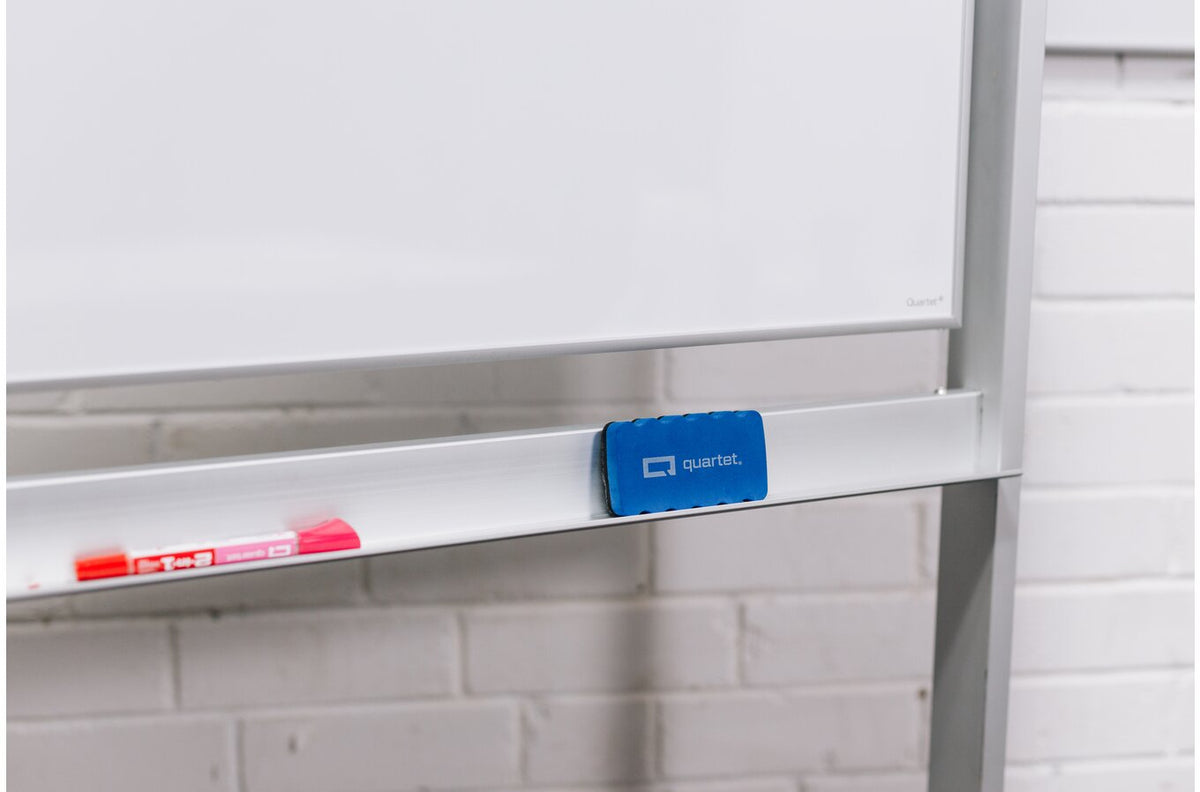 Quartet Slimline Magnetic Whiteboard Porcelain Mobile 1200 x 900mm - view 2
