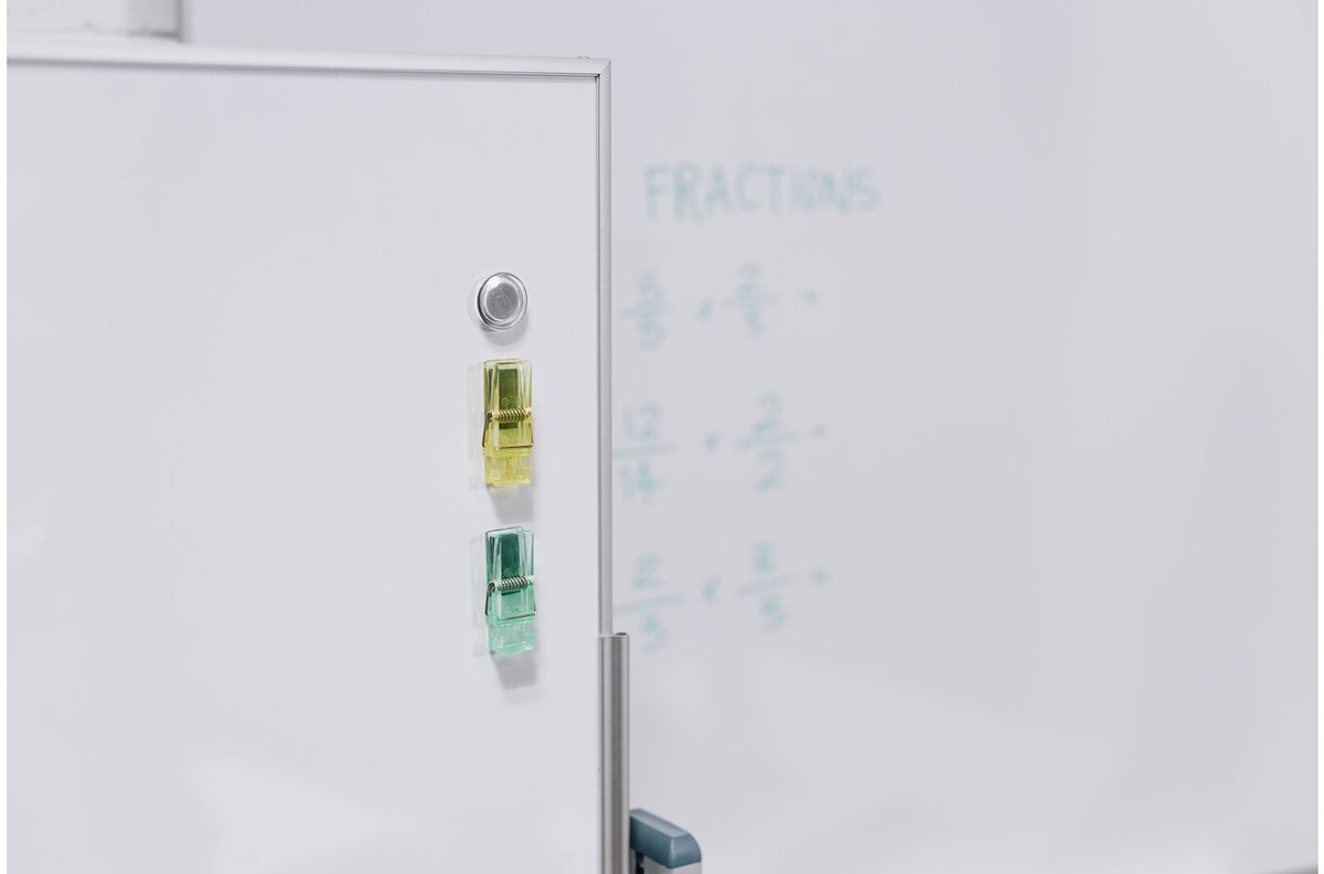 Quartet Slimline Magnetic Whiteboard Porcelain Mobile 1200 x 900mm - view 3