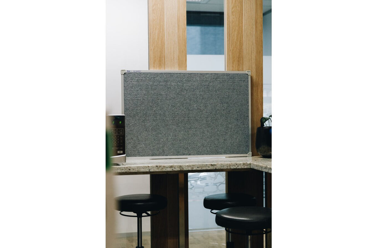 Quartet Bulletin Board Fabric 600 x 900mm Silver - view 4