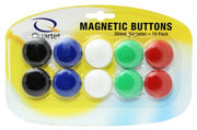 Quartet Magnet Buttons 30mm Assorted (5 Packs / 50 Total)