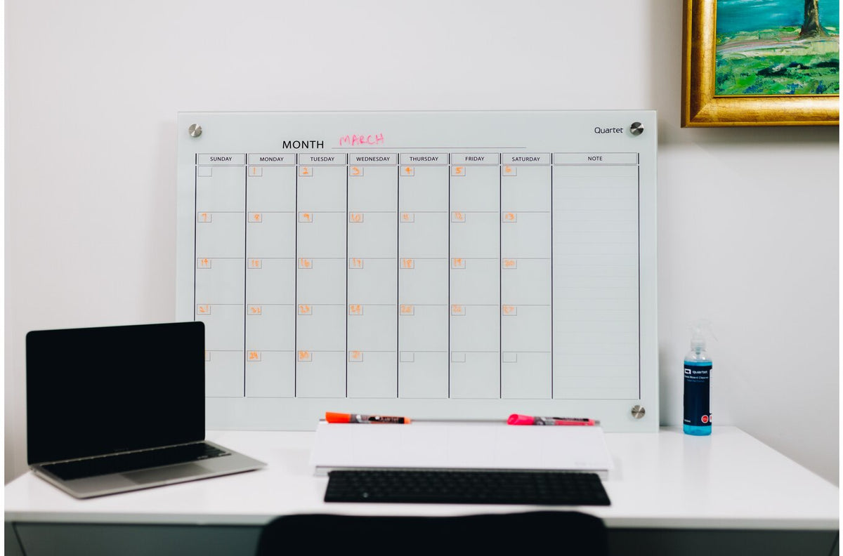 Quartet Glass Board Desktop 150 x 460mm - view 6