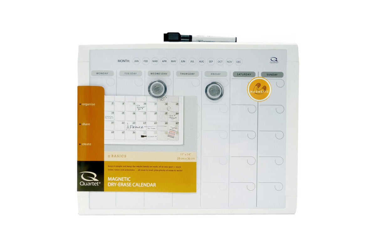 Quartet Planner Board Month 280 x 360mm Grey (Pack of 4)