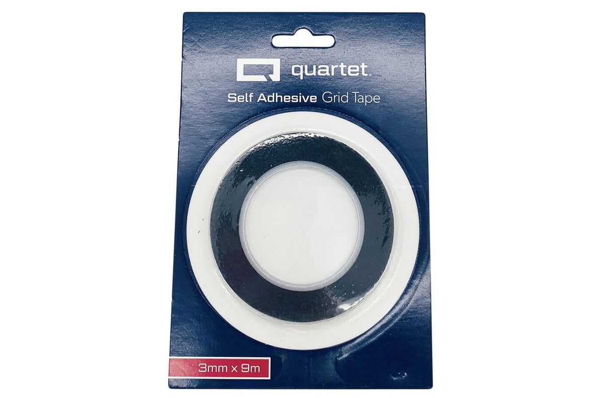 Quartet Geotape 3mm Black Crepe (Pack of 6)