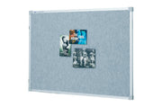 Quartet Bulletin Board Fabric 1200 x 1800mm Silver