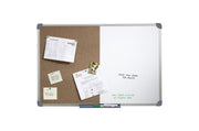 Quartet Slimline Combo Board Aluminium Frame 900 x 1200mm