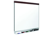 Quartet Whiteboard Porcelain 635 x 895mm Mahogany