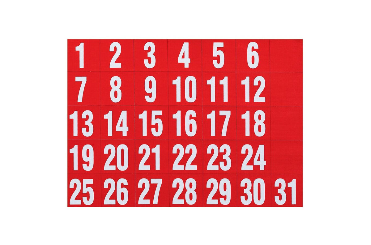 Quartet Magnet Organise Dates Red (Pack of 31)