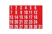 Quartet Magnet Organise Dates Red (Pack of 31)